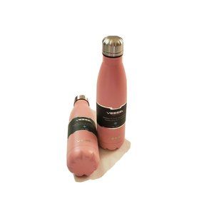 2 x Vessel Drinkware 17oz  Pink Stainless Bottle Stays Cold 24 hrs/Hot 12 hrs